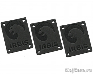 Фото: кожаные бирки с логотипом К-IRBIS