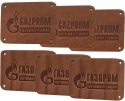 Фото: кожаные бирки под заказ для Газпрома
